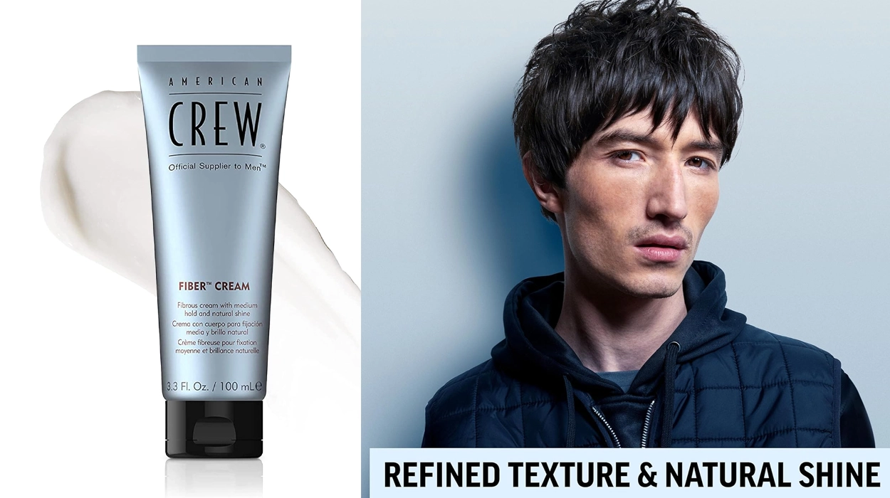 Crema de peinado American Crew Fiber Cream de 100 ml para hombre