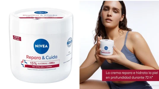 Crema hidratante corporal Nivea Reparar & Cuida de 400 ml