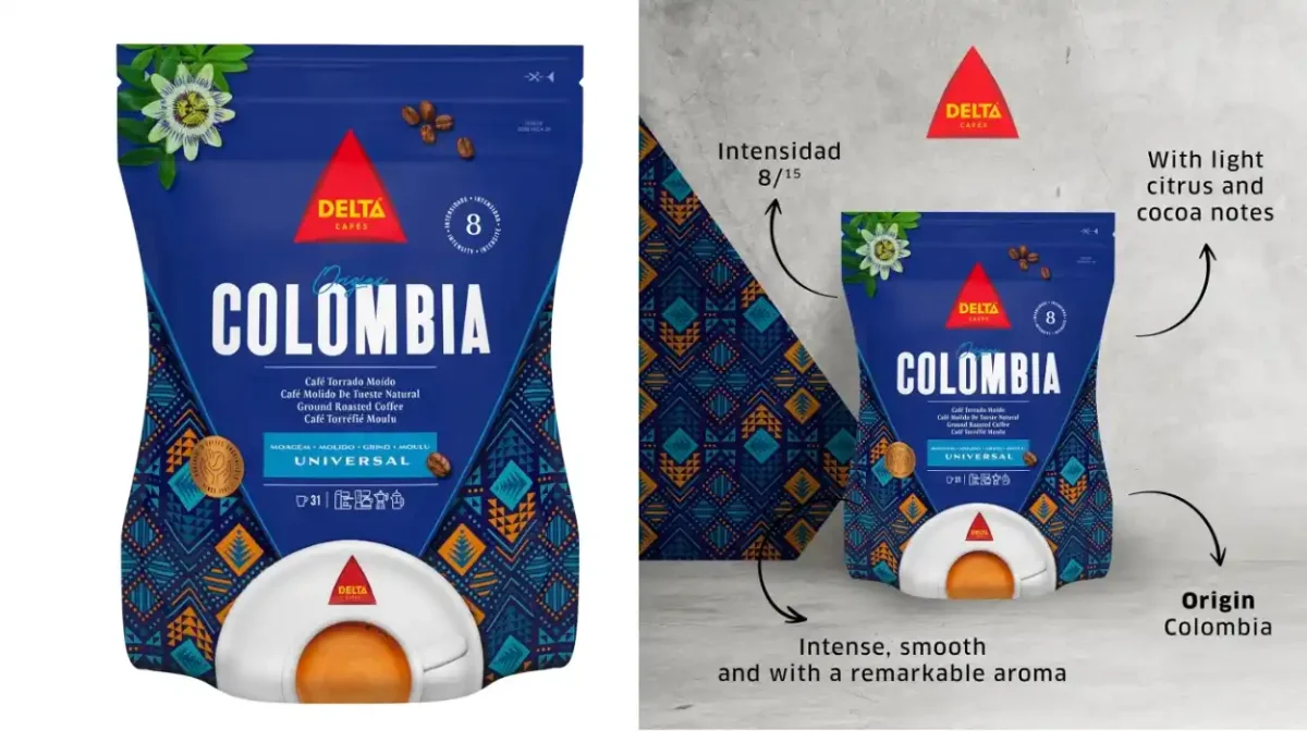 Pack x2 Café molido Delta Cafés Bio Origen Colombia de 220 g