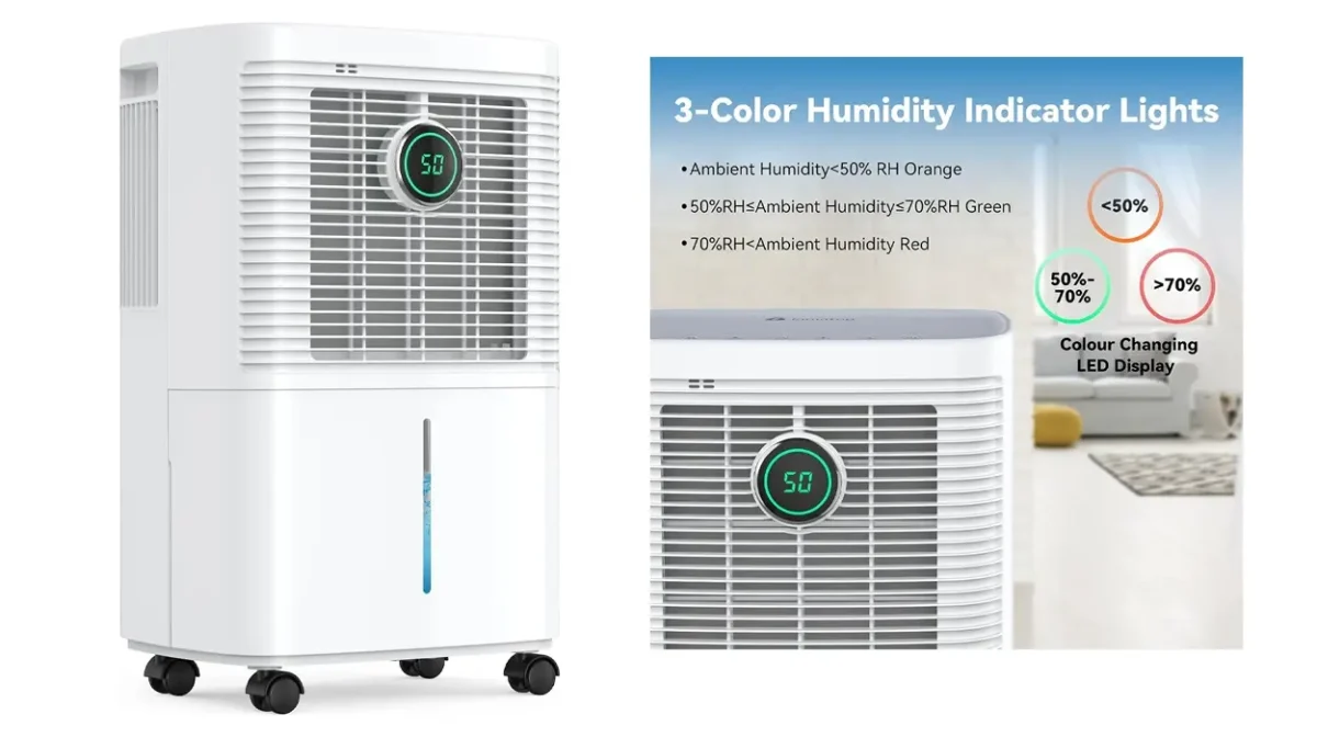 Controla la humedad de tu hogar de forma inteligente con este deshumidificador de 16 litros que baja a su precio MÍNIMO en Amazon
