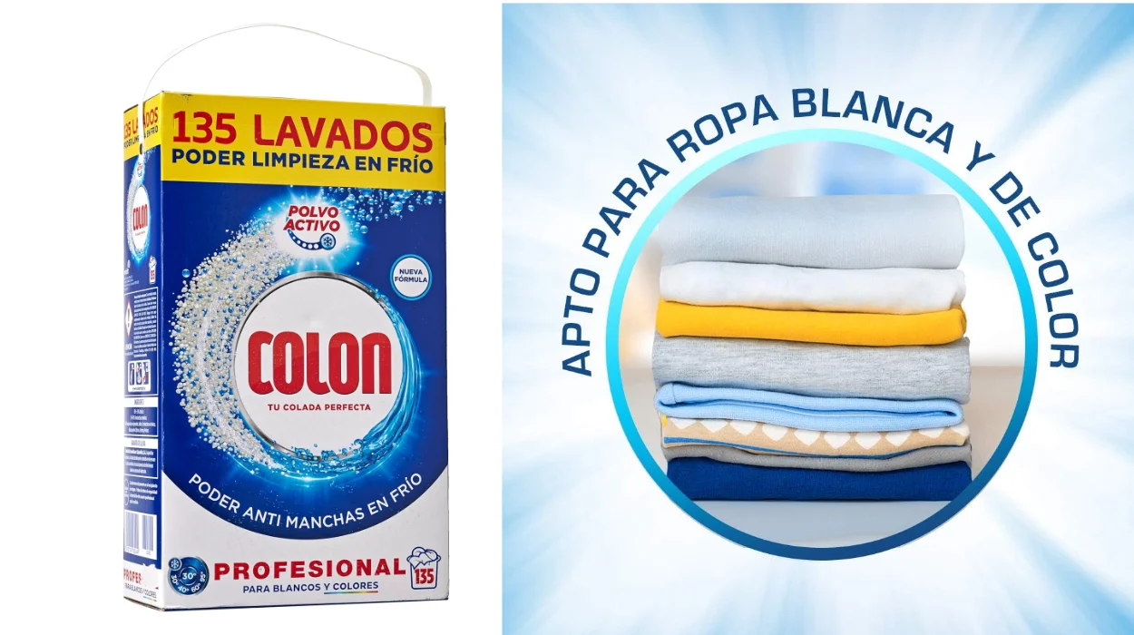 Detergente Colon en polvo en caja de 135 lavados