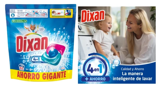 Detergente cápsulas Dixan Total