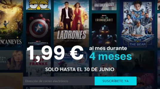 Disney Plus 1,99€ durante 4 meses