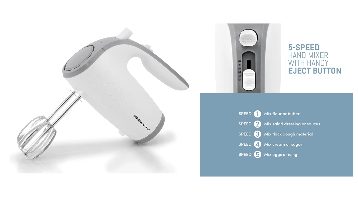 Elite Gourmet EHM-003X batidora mano