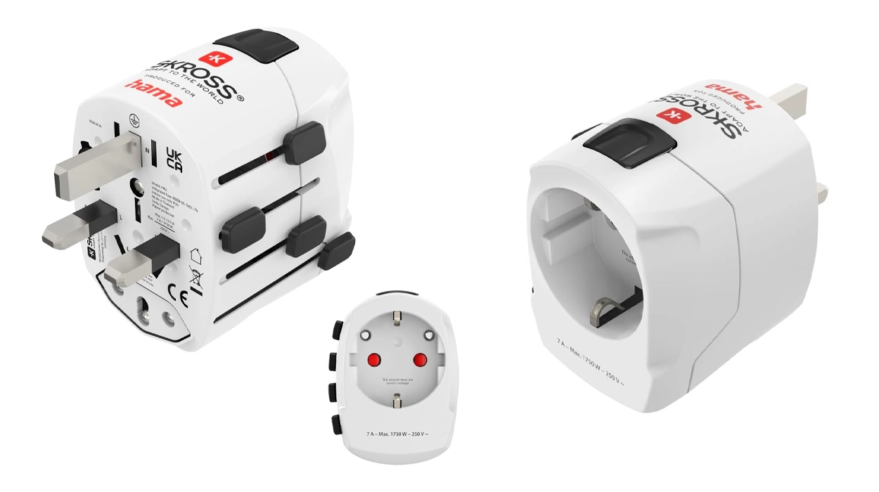 Enchufe adaptador de viaje universal Hama