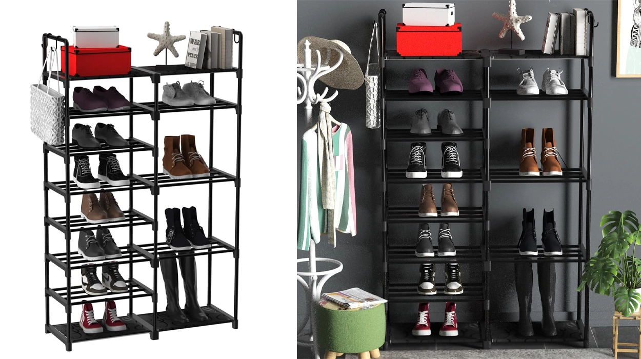 Estante zapatero de 9 niveles T-Lovendo (hasta 30–35 pares)