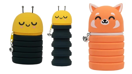 Estuche de silicona extensible Mr. Wonderful con diseño de abeja