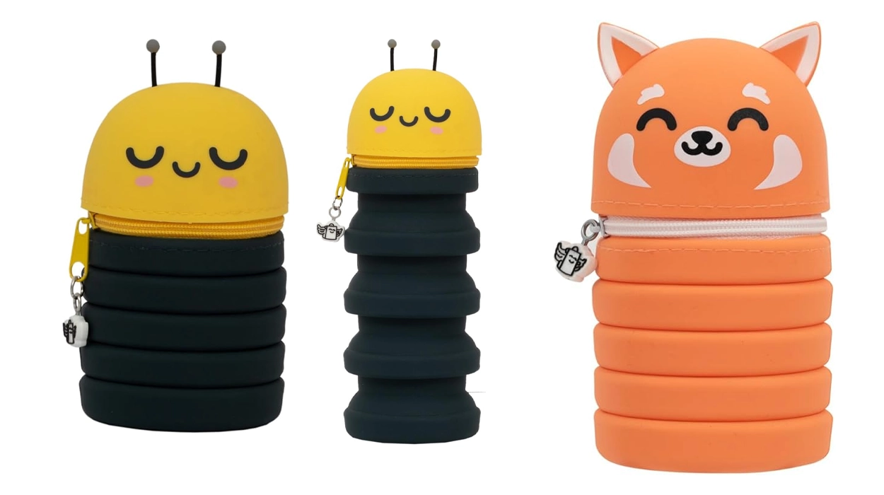 Estuche de silicona extensible Mr. Wonderful con diseño de abeja