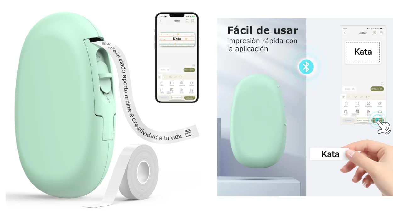 Etiquetadora inteligente Supvan E10 con Bluetooth