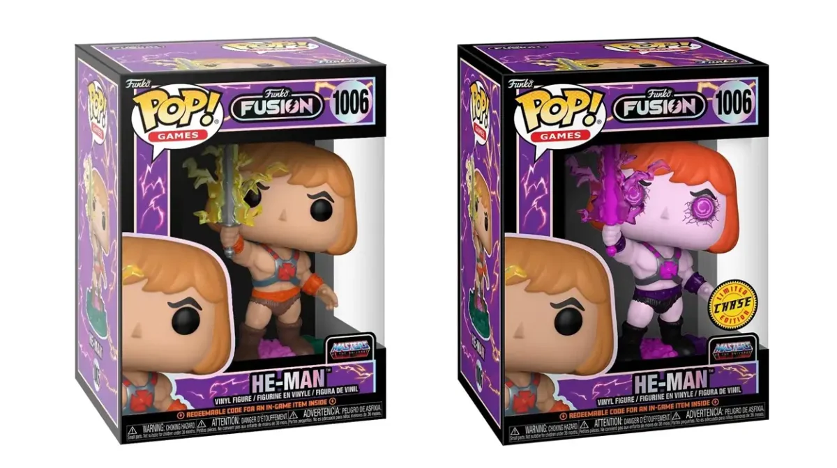 Funko Pop! Games: Fusion - He-Man (1/6 de probabilidades de obtener la RARA variante Chase)