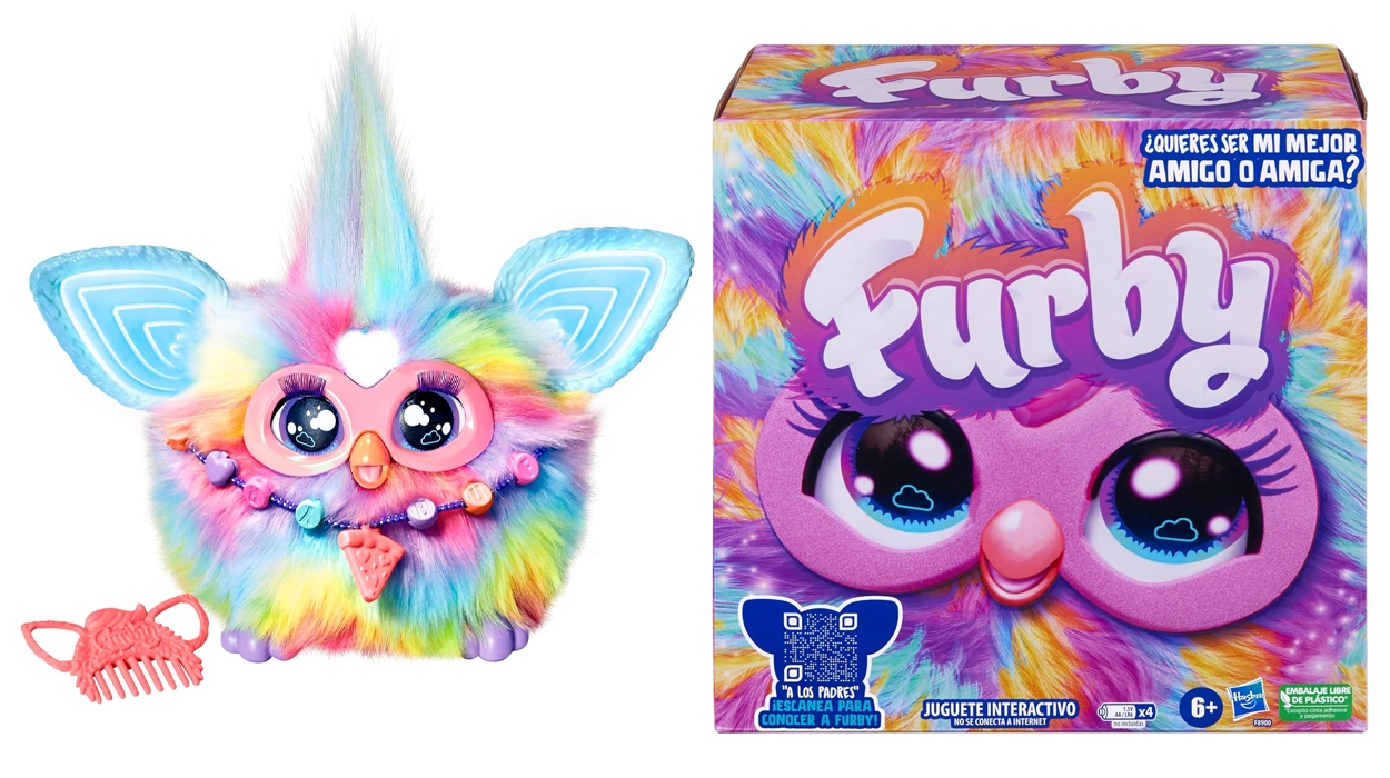 Furby Tie-Dye con sonido y 600 reacciones