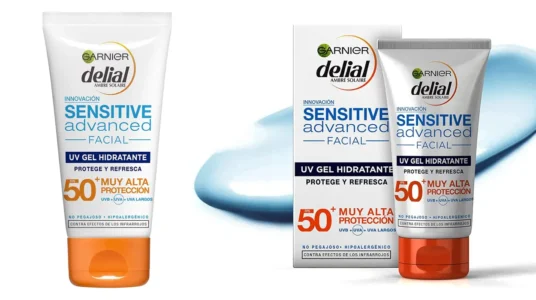 Garnier Delial Advanced protector solar facial UV gel hidratante IP50 plus