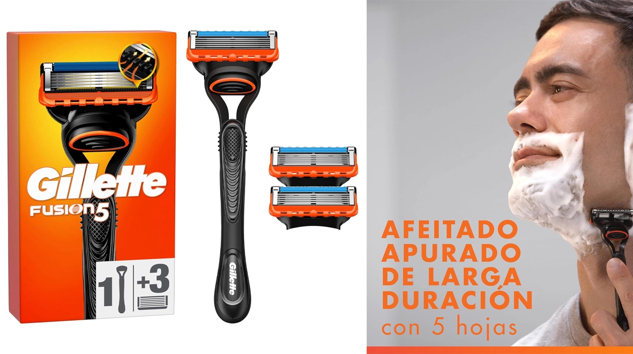 Gillette fusion5 con 3 recambios