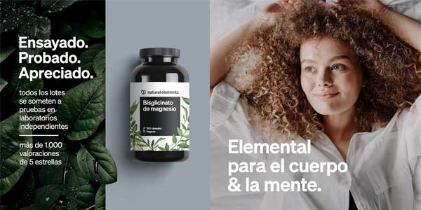Glicinato de magnesio Natural Elements oferta