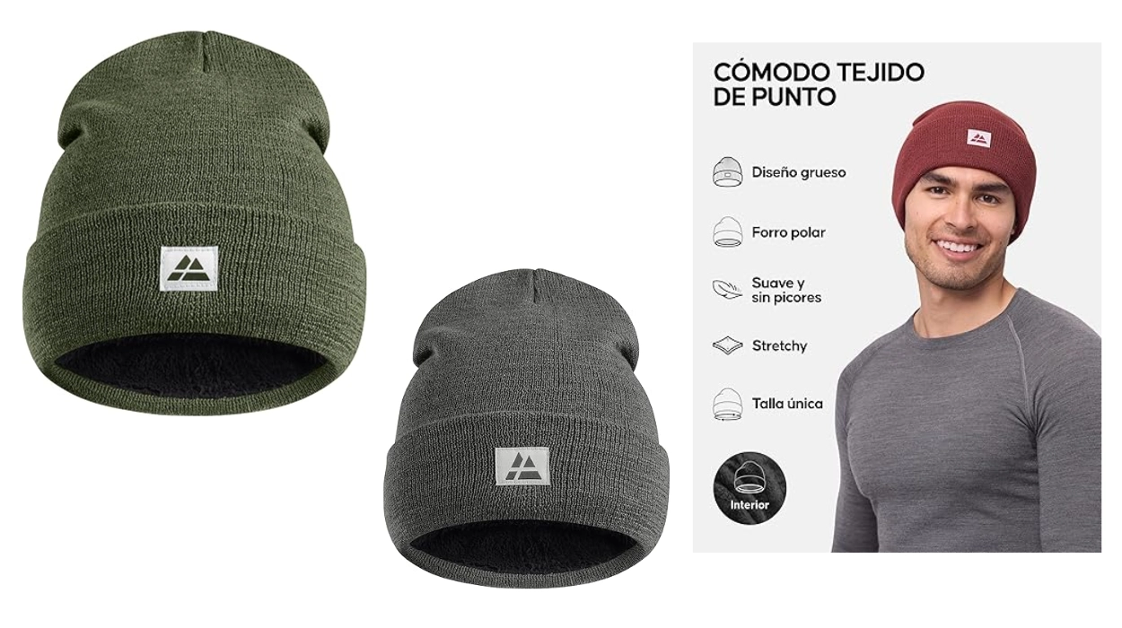 Gorro de punto unisex estilo beanie Danish Endurance