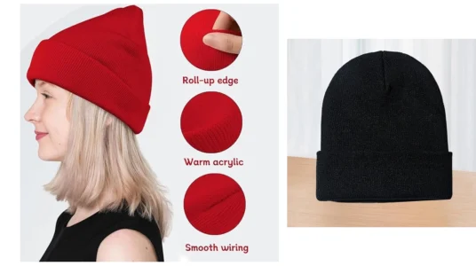 Gorro de punto unisex para invierno