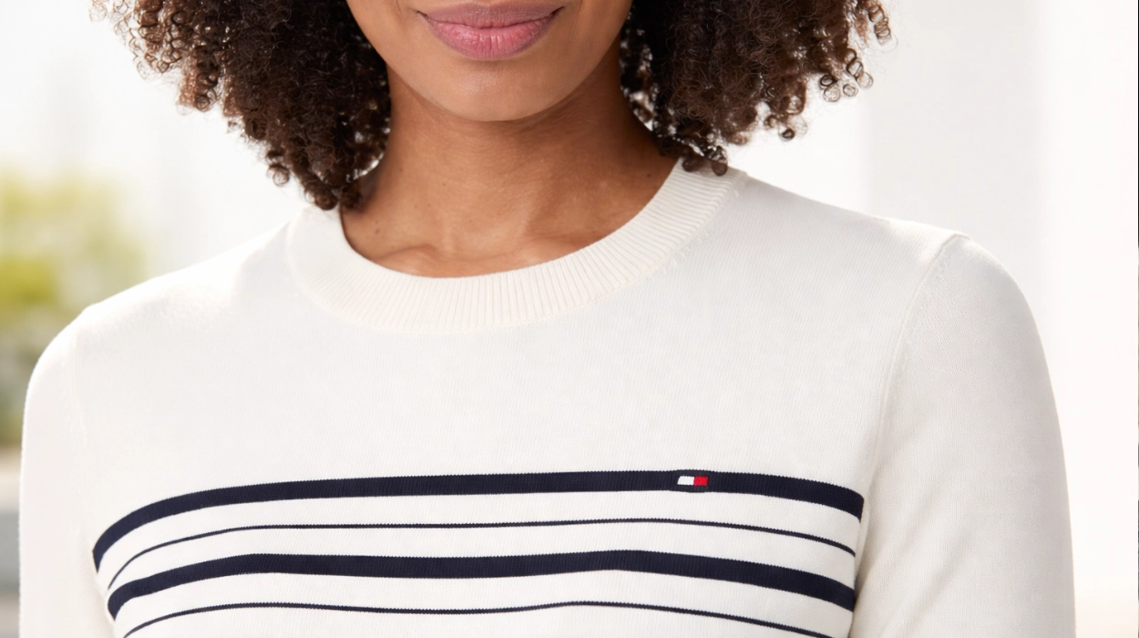 Jersey Tommy Hilfiger Fine con cuello redondo para mujer