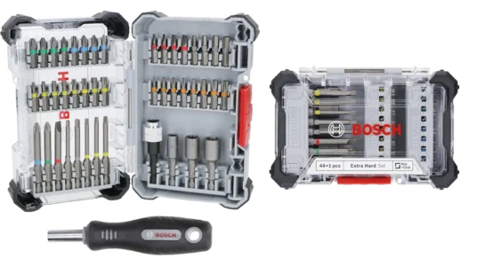 Juego de 45 puntas de destornillador extraduras Bosch
