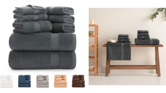 Juego de 8 toallas Todocama 100% algodón 550 gsm