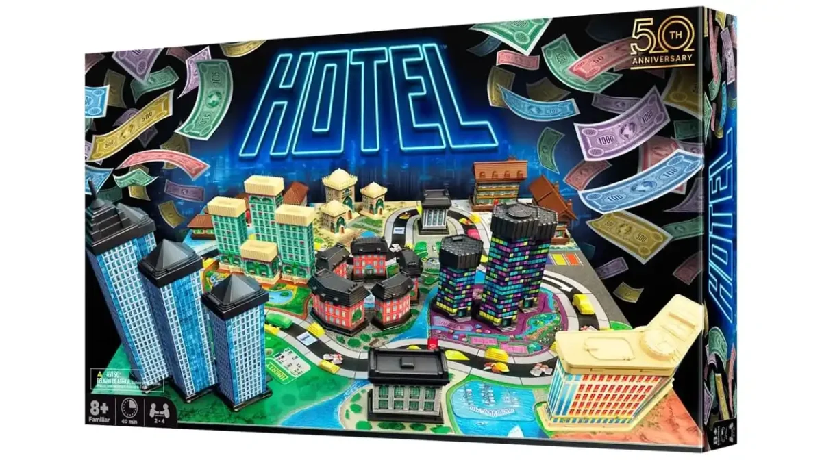 Vuelve a disfrutar en familia del juego de mesa Hotel, que regresa a su estilo original de los 80