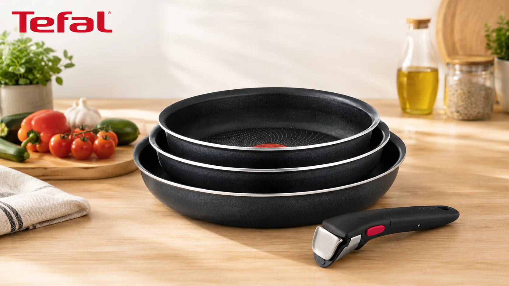 Juego de sartenes Tefal Ingenio Enjoy de 22/24/28 cm