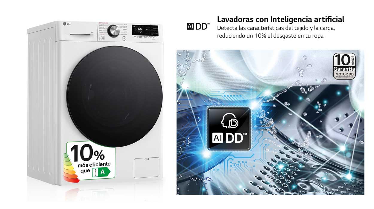 LG F4WR7009AGW lavadora inteligente