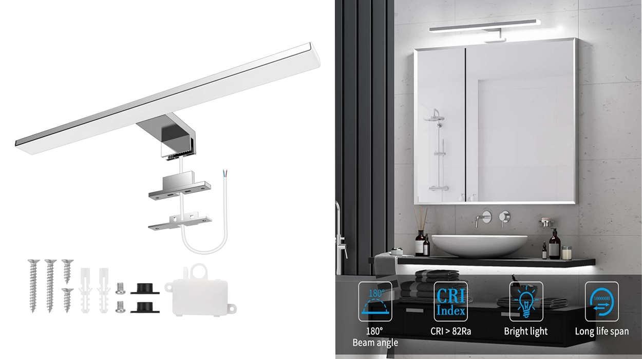 Lámpara LED de 40 cm y 820 lúmenes para espejo de baño