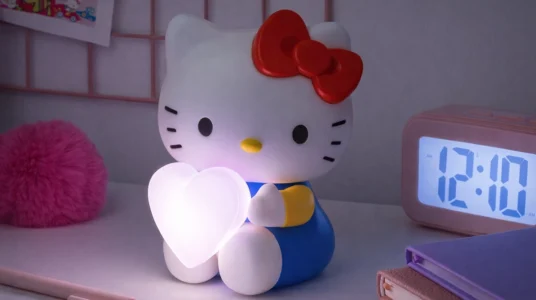 Lámpara inalámbrica Hello Kitty en 3D con corazón