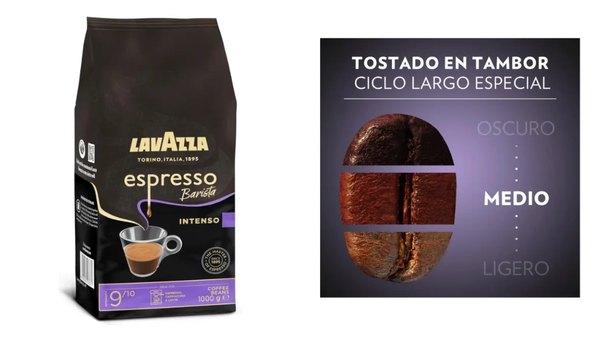 Café en grano Lavazza Espresso Barista Intenso de 1 kg