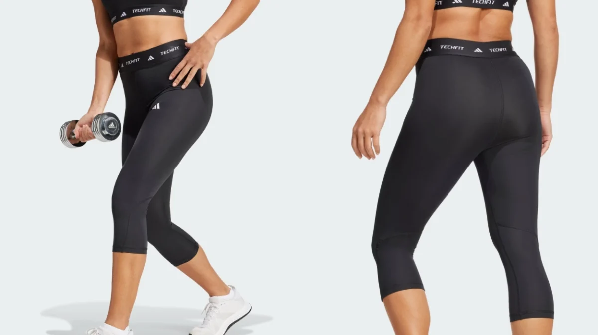 Leggins compresivos Adidas Capri Techfit para mujer