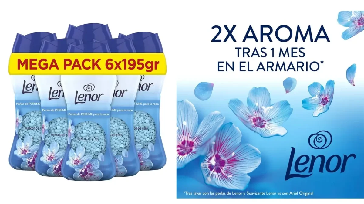 Pack x6 Lenor Unstoppables Frescor de Abril de 195 g