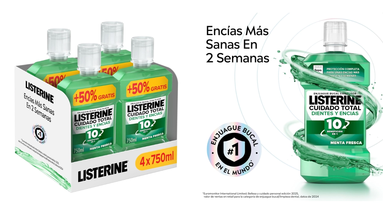 Listerine Protección Total Dientes y Encías de 750 ml
