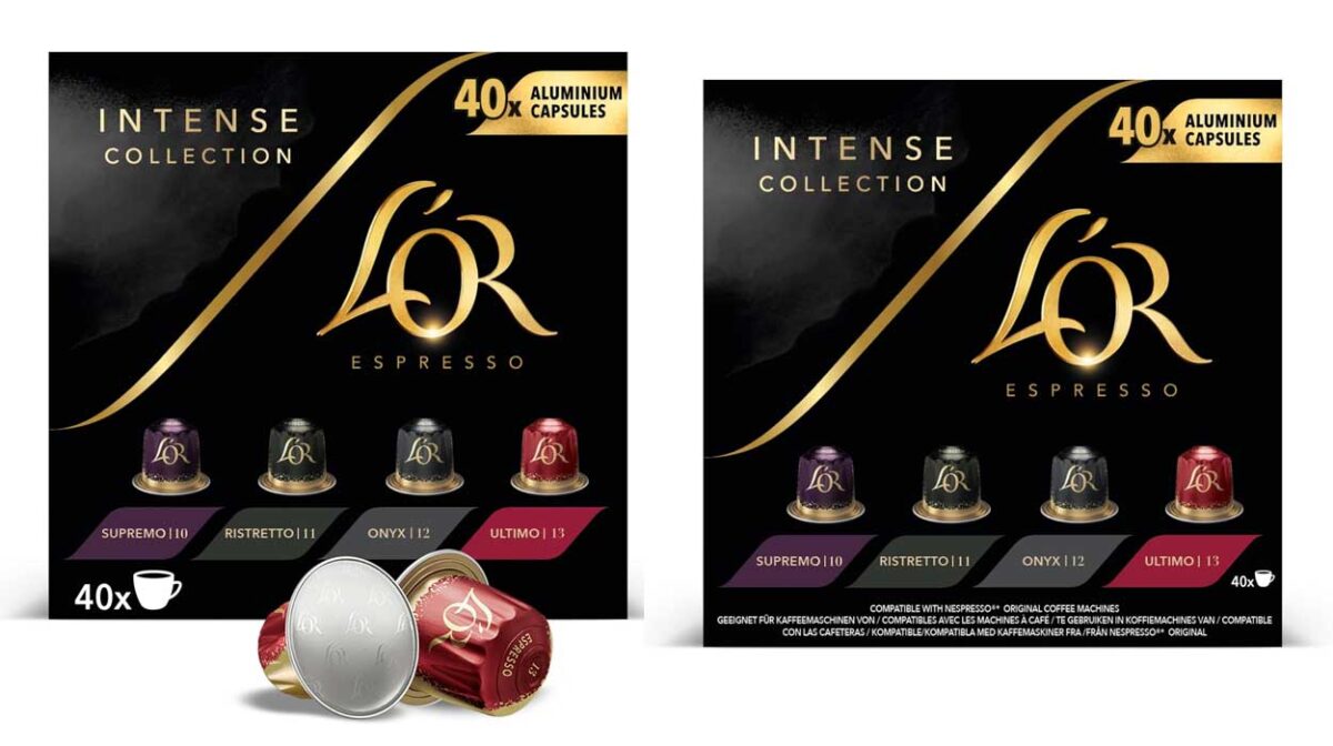 Pack x40 cápsulas L'OR Espresso Colección Intenso para Nespresso