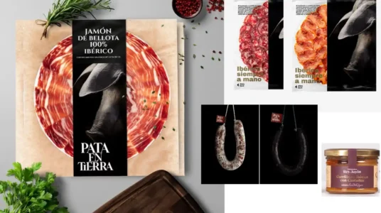 Lote Jamón de bellota Pata en Tierra 100% ibérico loncheado a cuchillo con lomo, chorizo, salchichón, morcilla y carrillada