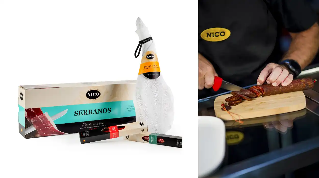 Lote Paleta Curada 4,5 kg + Salchichón y Chorizo Ibérico de Jamones NICO