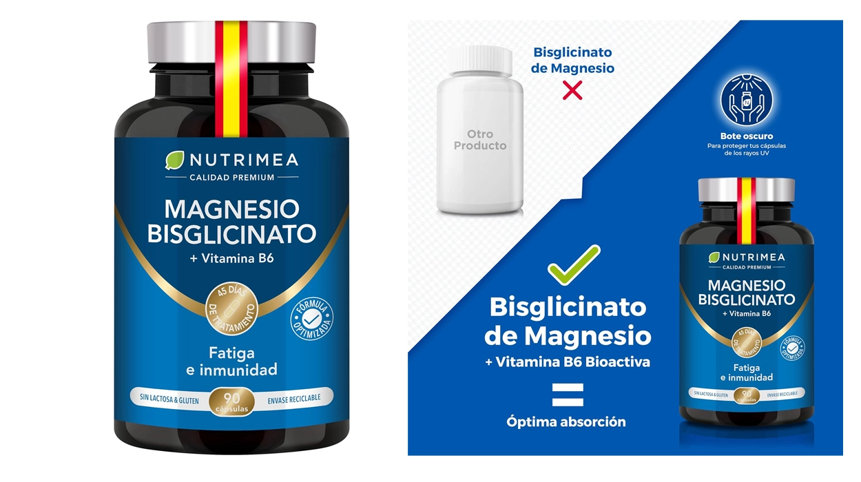 Magnesio bisglicinato + vitamina B6 activa 90