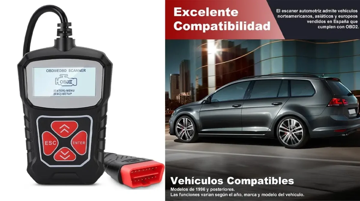 Esta máquina de diagnóstico te permite detectar errores en tu vehículo sin tener que pasar por el taller y hoy cuesta menos de 6€ en Amazon