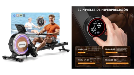 Máquina de remo para casa Dmasun con hasta 36 niveles de resistencia