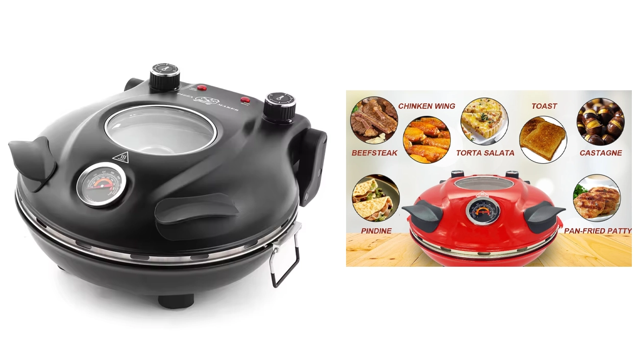 Máquina eléctrica para hacer pizza Klaif de 1.200W