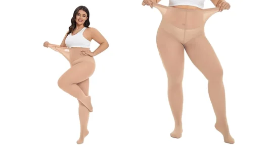 Medias elásticas CozyWow resistentes en tallas grandes para mujer