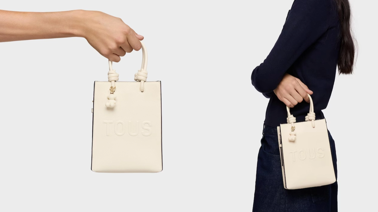 Mini bolso TOUS La Rue New Pop Beige para mujer