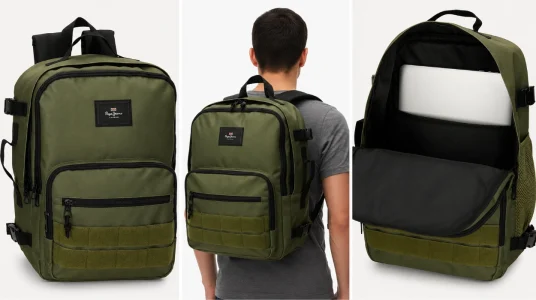 Mochila de cabina Pepe Jeans Aris Evergreen de gran capacidad