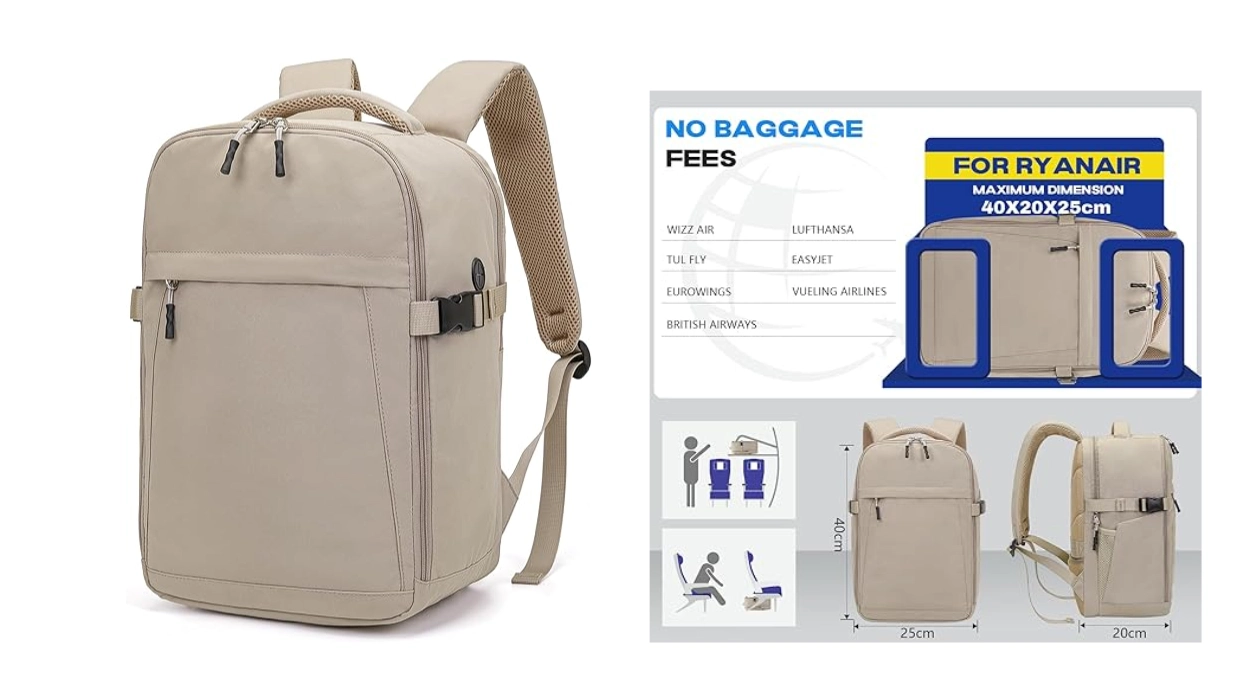 Mochila de viaje para cabina