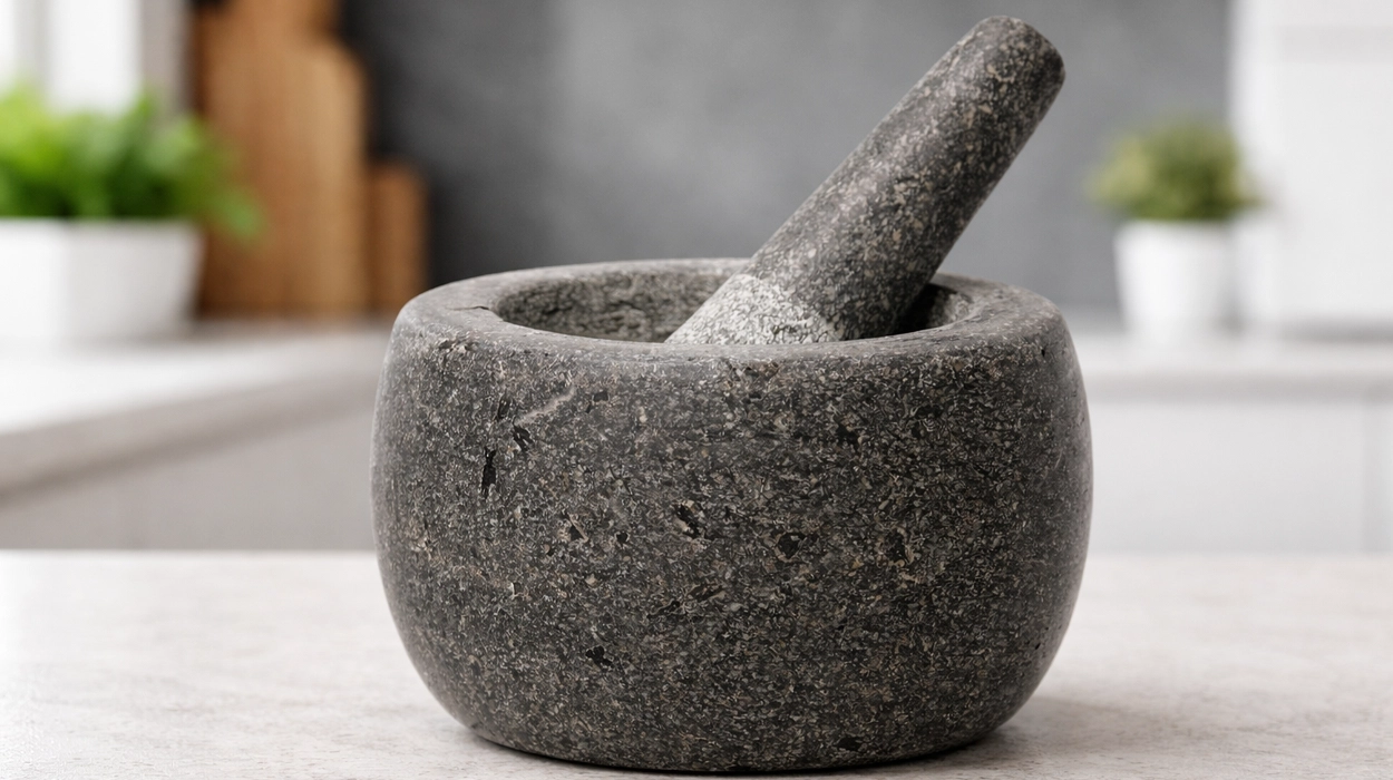 Mortero de granito Jade Temple