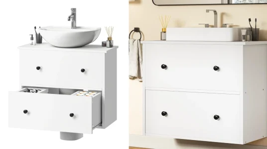 Mueble de baño Yitahome para lavabo montado en pared