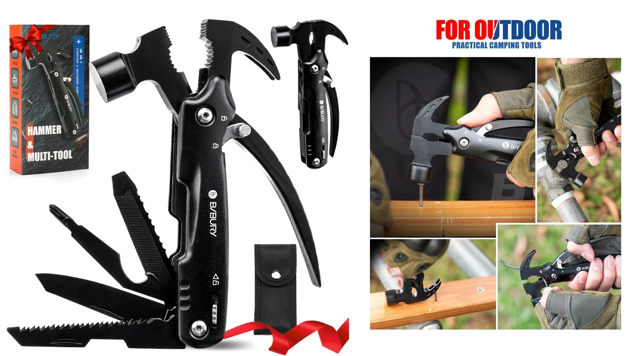 Multiherramienta 12 en 1 con mini martillo Bibury