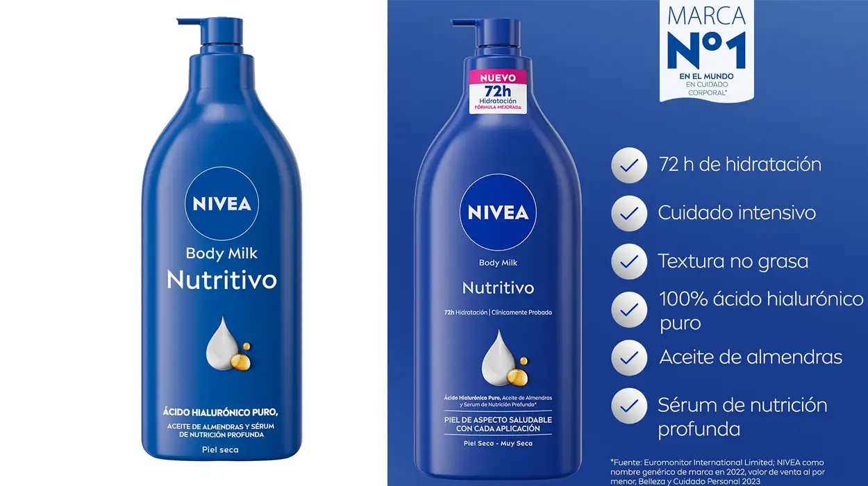 NIVEA Body Milk Nutritivo de 625 ml barato