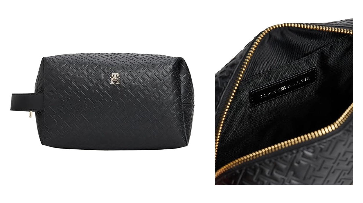 Neceser Tommy Hilfiger Washbag con logo en relieve para mujer