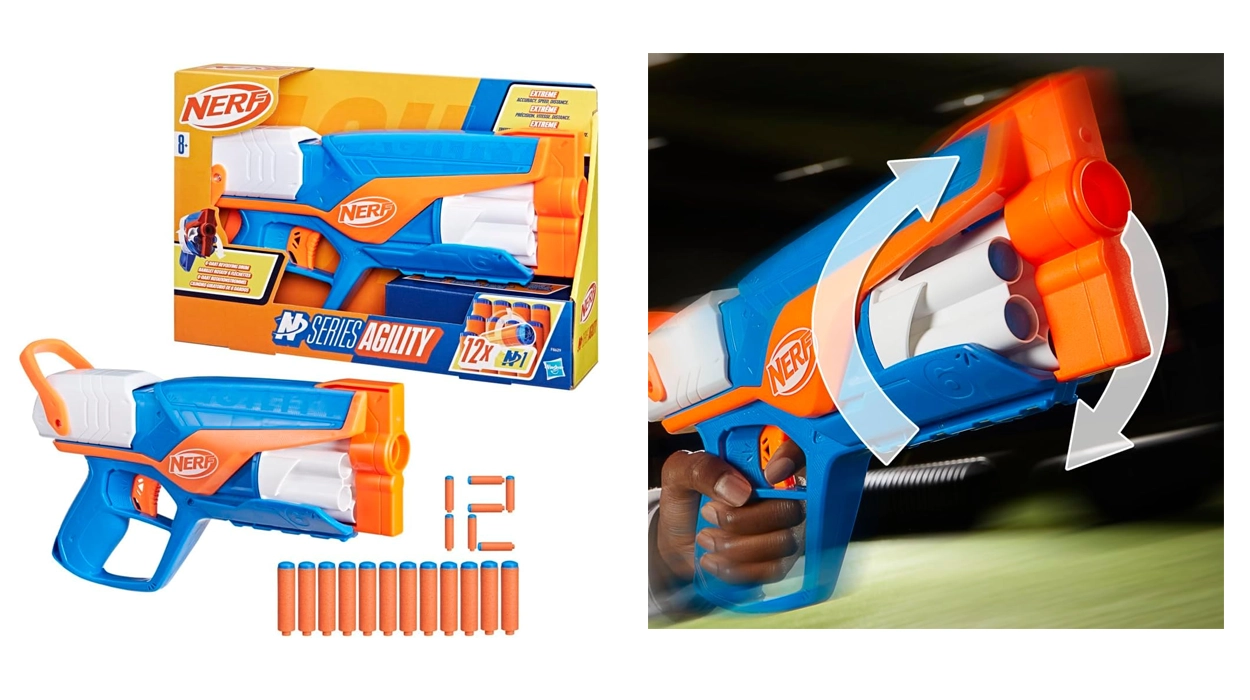 Nerf Lanzador N Series Agility con 12 Dardos barato