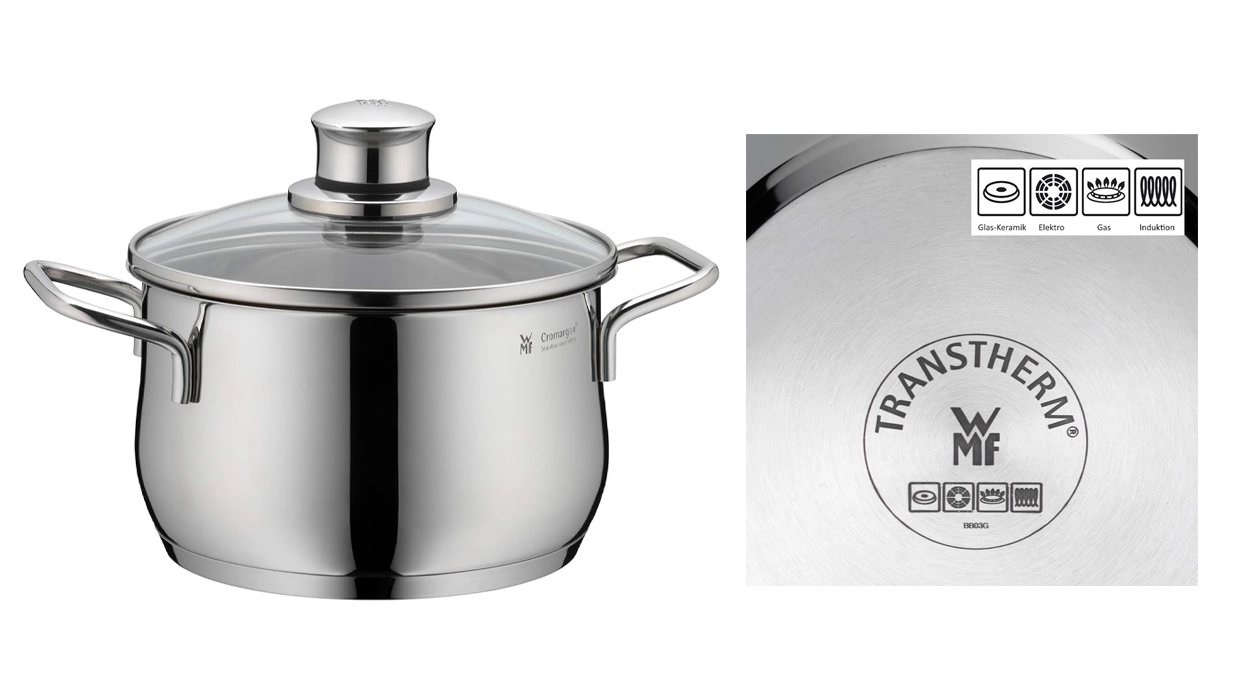 Olla WMF Diadem Plus de 2 litros con tapa de cristal